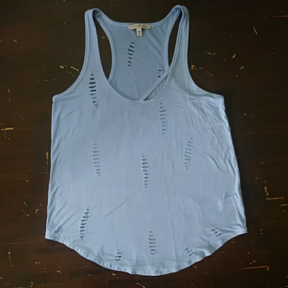 {Express} Distressed Racerback Tank Medium
